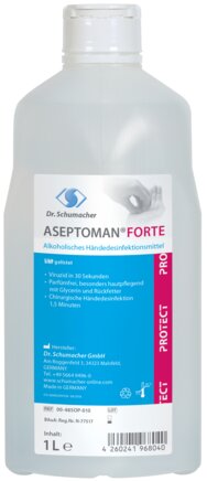 Exemplarische Darstellung: Handdesinfektionsmittel ASEPTOMAN FORTE